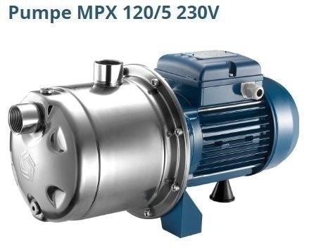 Pentax Kreiselpumpe INOX MPX 120/5M 230 Volt | 1,2m Kurzkabel Pentax Kreiselpumpe INOX MPX 120/5M 230 Volt | 1,2m Kurzkabel
