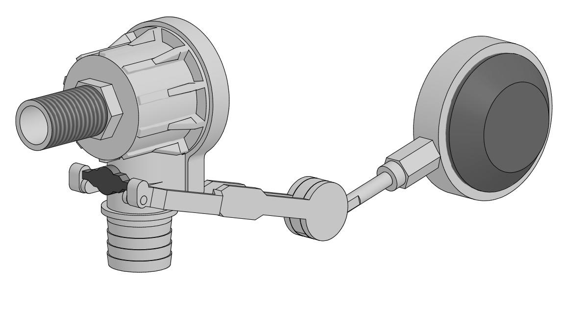 Schwimmerkugelhahn Kunststoff 3/4" Quickstop